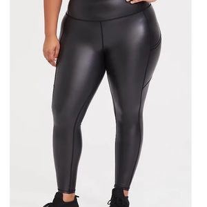 Torrid Active Faux Leather Leggings 4